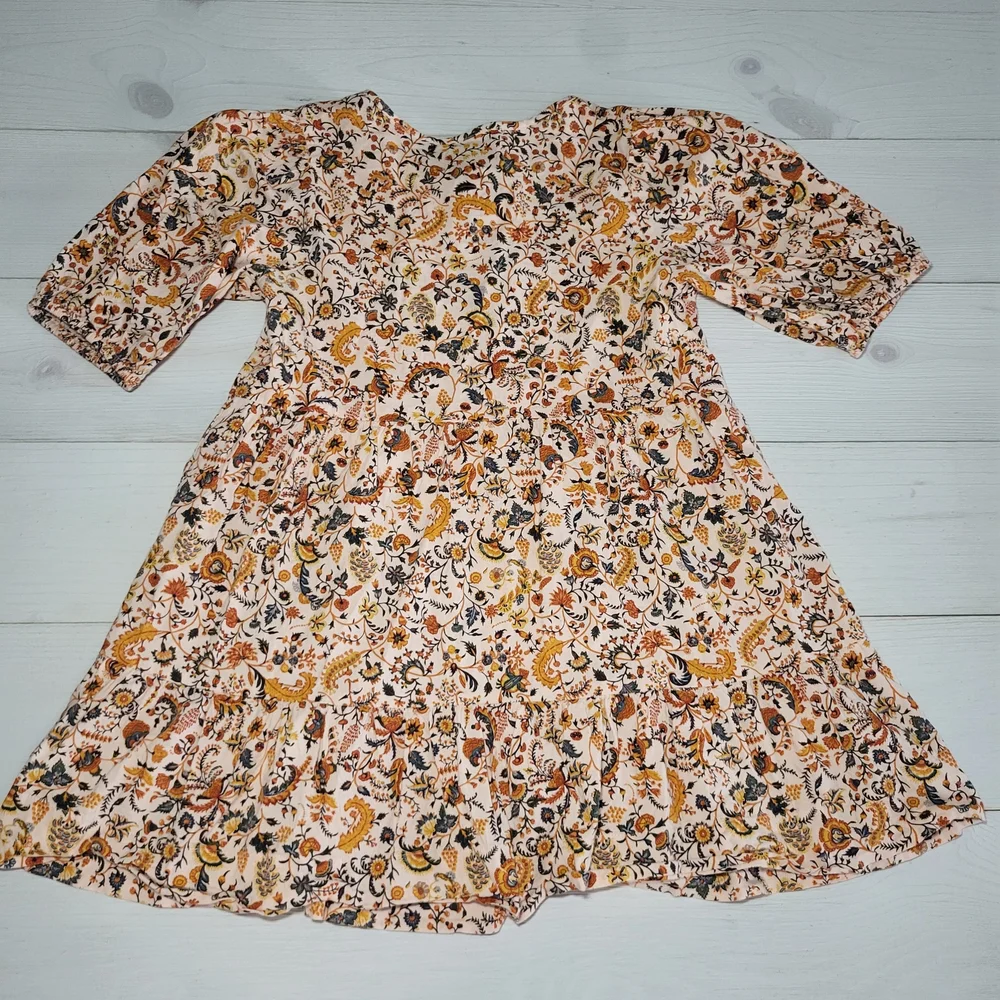 Old Navy Girl's Ditsy Floral Dress Cotton BOHO Western Coastal Cowgirl.